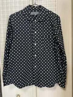 【極美品】コムデギャルソン 襟ラッフルギャザー ブラウス 長袖 黒 2023SS 2025年最新】COMME des GARCONS レディース 長袖 シャツ