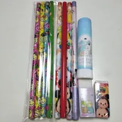 文房具セット（鉛筆、赤鉛筆、消しゴム、のり）