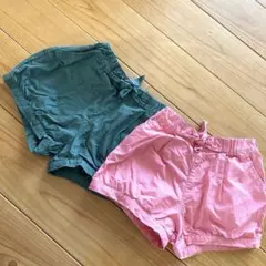 ユニクロ⭐︎ショートパンツ　かぼちゃパンツ　110センチ2枚セット