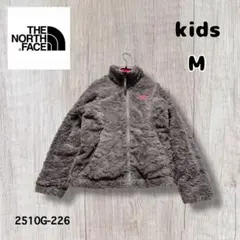 ✩ノースフェイス✩リバーシブルフリースジャケット　ガールズM グレー×ピンク