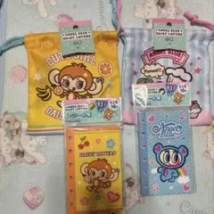 エンジェルブルーデイジーラバーズ平成シール帳と巾着の4点セット