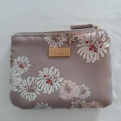 PAUL & JOE 花柄ポーチ ベージュ