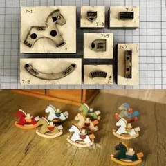 小　レザークラフト 　金型　型抜き　馬　ハンドメイド