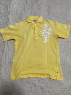 adidas イエロー 花柄 ポロシャツ メンズウェア