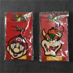 ★スーパーマリオ★キーホルダー②個セット⭐︎マリオ＆クッパ⭐︎海外商品