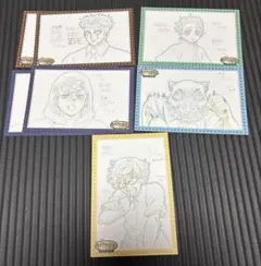 鬼滅の刃　キメツ学園　ポストカード　ユーフォーテーブルカフェ　天元　炭治郎　善逸