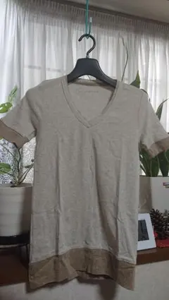 Tシャツ ジーナシス 杢ベージュ