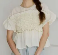 OHGA 半袖 トップス ホワイト HOSOMIE 美品 - メルカリ