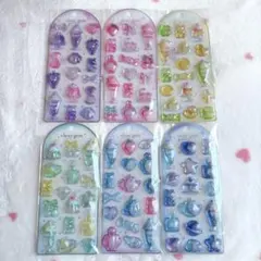 【6枚セット】クーリア クリアジェムステッカー ウォーターシール コンプリート
