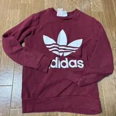 adidas ワインレッド スウェット s 短丈