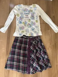 ANNA SUI MINI フレアスカートとロンTのセット