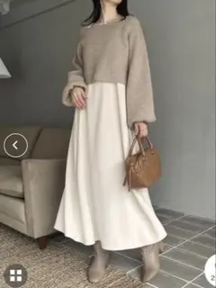 ナイスクラップ　マルチウェイニットセットワンピース