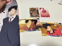 ハイキュー！！　黒尾鉄朗　ミニポスター　クリアカード　カード　5点