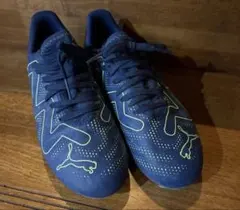 PUMA サッカーシューズ ネイビー/ライム　20.5