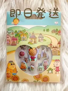 コジコジ　ぷっくりシール　ひまわりと風船