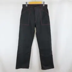 美品 mulliez flory ステッチ ダブルニー ワーク ベイカー パンツ