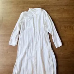 HARRISS ロングシャツ シャツワンピ 白 羽織のサムネイル