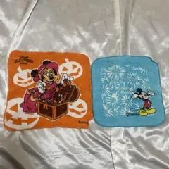 【限定品】ディズニー ミニタオル 2枚 ミッキー ミニー ハロウィン 2008