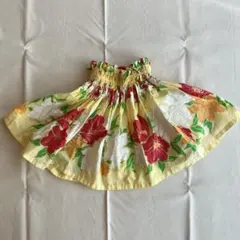 フラダンス用パウスカート　イエロー