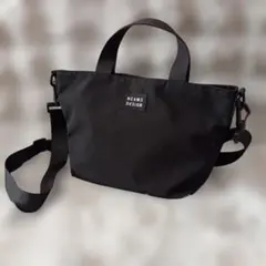 【BEAMS DESIGN】黒 2WAYタイプ　トート、ショルダーバッグ