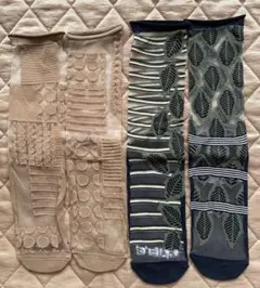 2nd PALETTE セカンドパレット シースルーソックス 2足セット