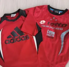 adidas・Lotto 半袖Tシャツ 2枚セット 120のサムネイル