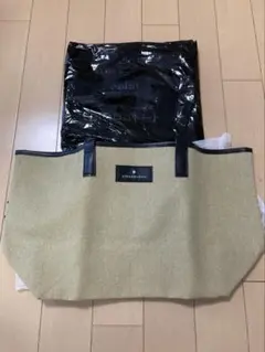 【ストラスブルゴ】オータムベージュ BIGロゴトート サブバッグ エクラ付録