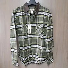 DIESEL チェックシャツ レザー襟 スリムフィットのサムネイル