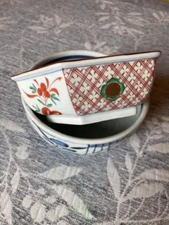 昭和レトロ　和食器 鉢 2点セット 六角鉢たち吉のサムネイル