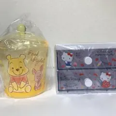 くまのプーさん キャニスター ハローキティ ミニチェスト
