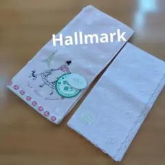Hallmark ブルーミング中西　タオルハンカチ　綿レースハンカチ
