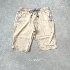 OUTDOOR/ハーフパンツ/L/ベージュ/麻混/カジュアル/リラックスのサムネイル