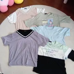 女の子　キッズ　夏服　Tシャツ　まとめ売り　160センチ