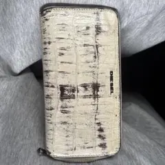 DIESEL 長財布 ホワイト/ブラウン