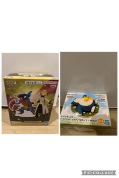 ポケモンマスターズEX メガガブリアス＆シロナフィギュア　カビゴン2点フィギュア