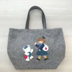 ファミリア　ヘリンボーン柄 トートバッグのサムネイル