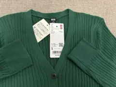 ユニクロ　エクストラファインメリノ　リブショートカーディガン　S