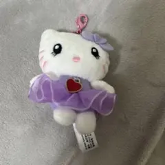 USJ ユニバ 限定 サンリオ ハローキティ ぬいぐるみ 紫 キーホルダー