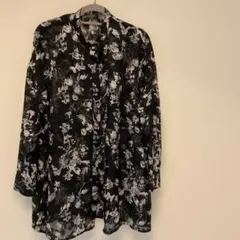 HARE モノトーン　シアー素材ブラウス