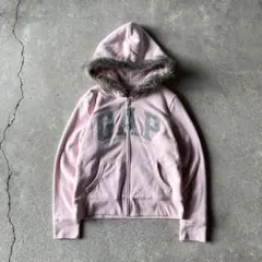 gap fur zip up hoodie light pink archive