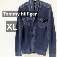 TOMMY HILFIGER ダークブルー ニットセーター XL