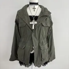 グランジ y2k 平成ギャル ギミック ミリタリージャケット ナポレオン