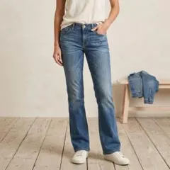 MICHEL KLEIN ミッシェルクラン デニム ジーンズ ストレート38 Mのサムネイル