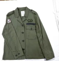 オリーブドラブ カジュアルミリタリージャケット　レディースS キッズ160値下げ
