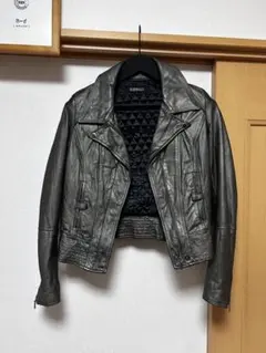 5351 POUR LES HOMMES レザージャケット サイズF 牛革