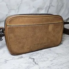 【希少モデルCOACH コーチ スエード×レザー ショルダーバッグ
