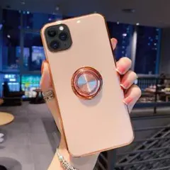 iphone12proケース TPUリング付き ピンク