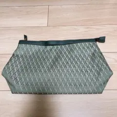 アフタヌーンティー ダイヤモンドパターン　グリーンポーチ バックインバック
