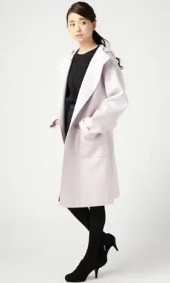 Spick & Span ダブルフェイス　フード付きコートのサムネイル
