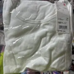新品未使用UNIQLO キッズ コットンボディースーツホワイト120